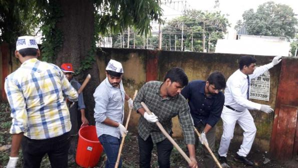 Badhsha Nagar Raliway Station..............Swachhta Drive