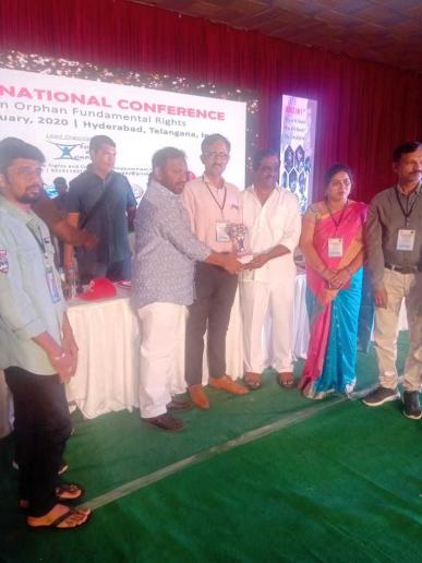 Orphans` Right Advocacy.........Arj Got recognition in International Meet 